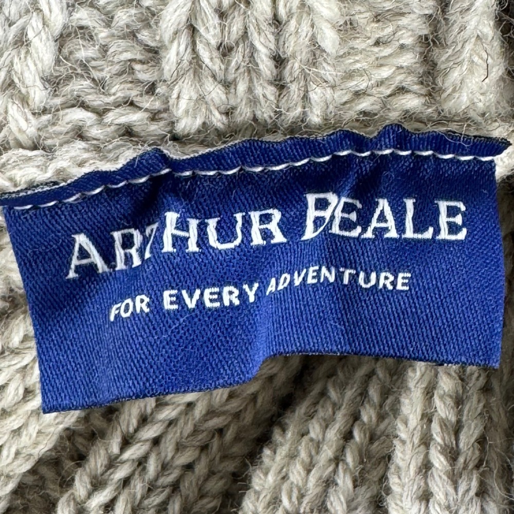 Arthur Beale Beerenberg Oiled Wool Roll Neck Sweater Unisex M British Fisherman - Picture 10 of 12